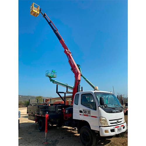 alquiler camión canasta Cartagena